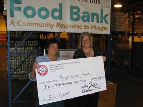 Church & Dwight employees donate to Mercer Street Friends food bank