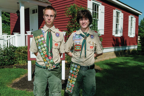 Twin scouts earn Eagle rank