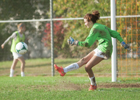 Net worth: freshman goalie a leader on varsity