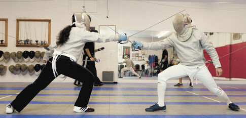 Duo makes fencing a family affair