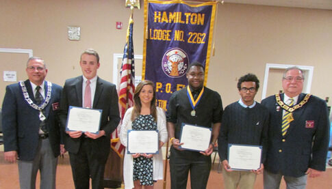 Hamilton Elks award May Students of the Month