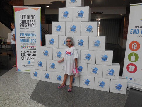 First grader joins 2015 NJ Hunger Project volunteers