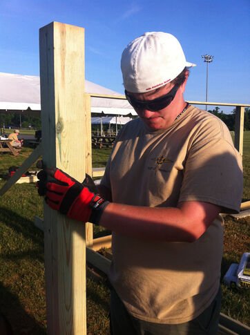 Conover creates human foosball court for Eagle project