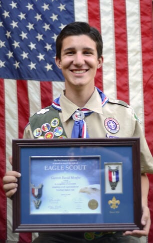 Garrett Monfre receives Boy Scout Eagle Award