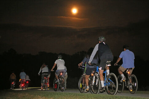 670 cyclists turn out for 2nd annual Full Moon Ride at Mercer Meadows