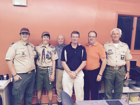 Reitz plants trees for Eagle Scout project