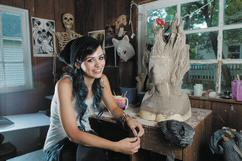 Makeup artist Meg Wilbur competes as an underdog in SyFy reality show Face Off