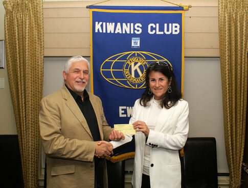 Ewing Kiwanis present annual donation to POAC