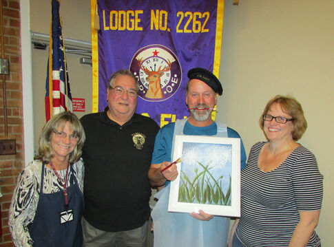 Hamilton Elks hold Paint and Sip Party