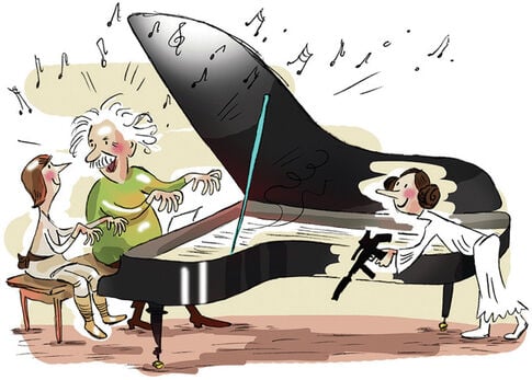 Einstein’s piano