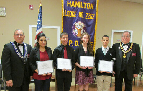 Hamilton Elks award December Students of the Month