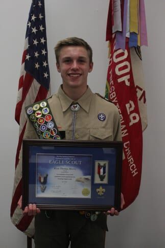 Lawrence’s Ryan Morris reaches Eagle Scout ranking