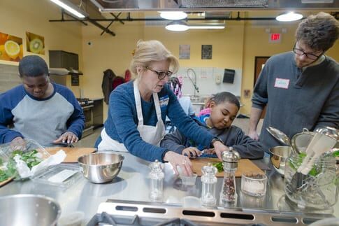 Christina Crawford leads Homefront’s new teaching kitchen