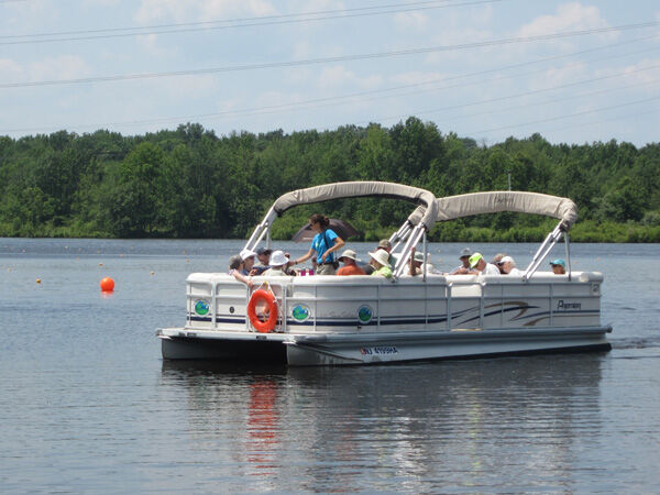Park commission offering pontoon boat nature tours on Mercer Lake
