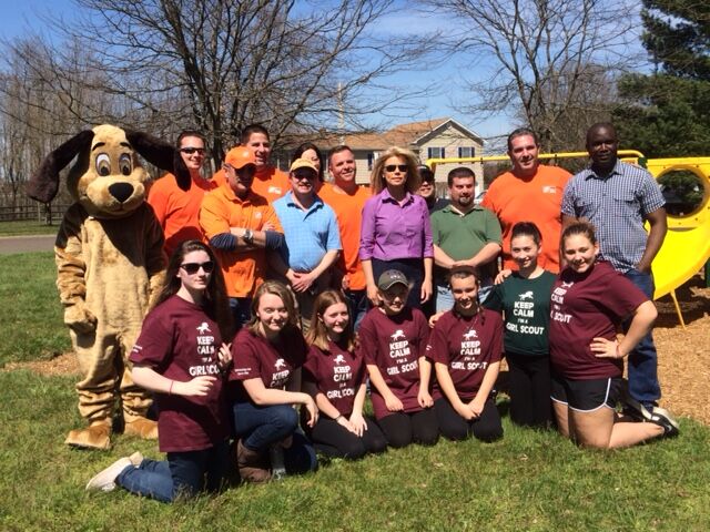 Girl Scouts give derelict Yardville park a face lift