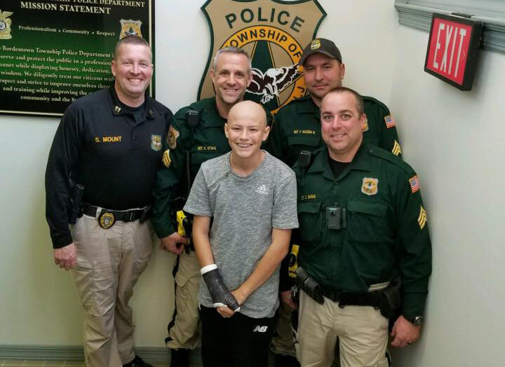 Bordentown police ‘Growing for Gabe’ raises money for teen with cancer