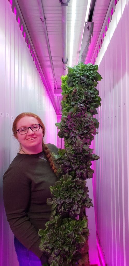 Hope Cahill starts as coordinator at hydroponic farm