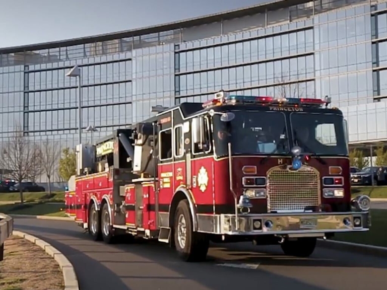 Police, fire and EMS workers salute “heroes” at Princeton Medical Center