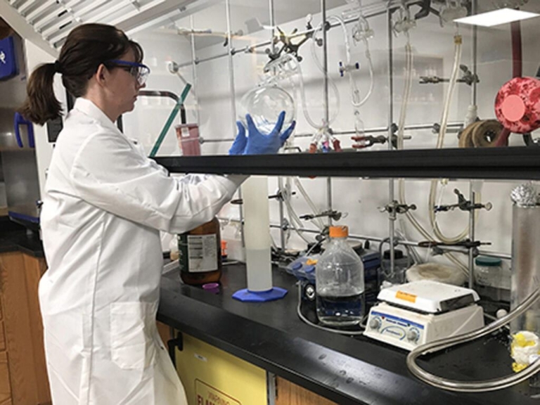 Rider University chemistry faculty make hand sanitizer for local hospitals