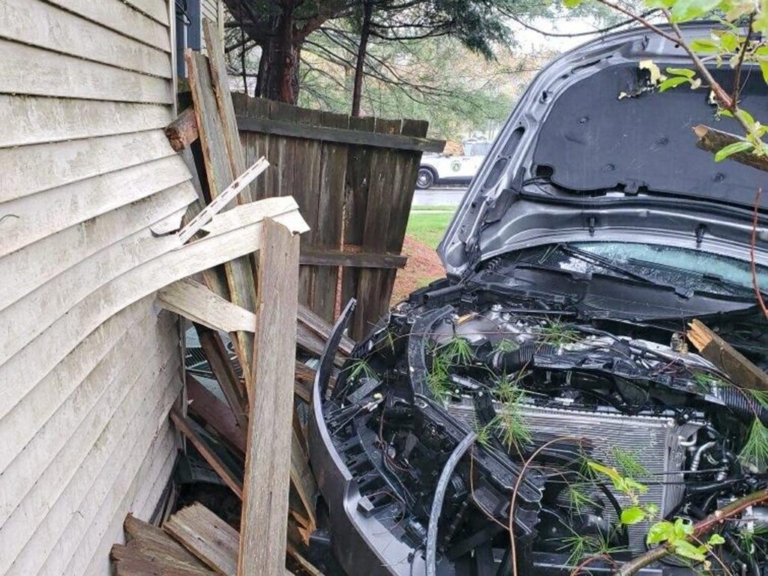 Vehicle collides with house on Dickens Drive in West Windsor