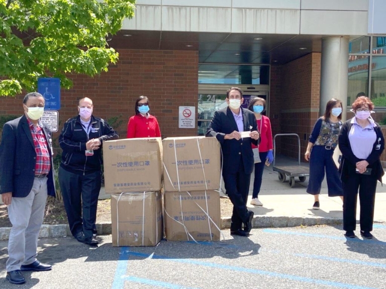 United Moms donate 14K masks, cash to RWJ University Hospital Hamilton