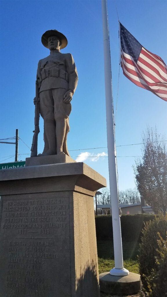 Robbinsville’s Terri Rinyu researches lineage of Doughboy monument