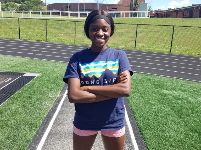 Zyon Howell excels in jumping events for Ewing High track and field