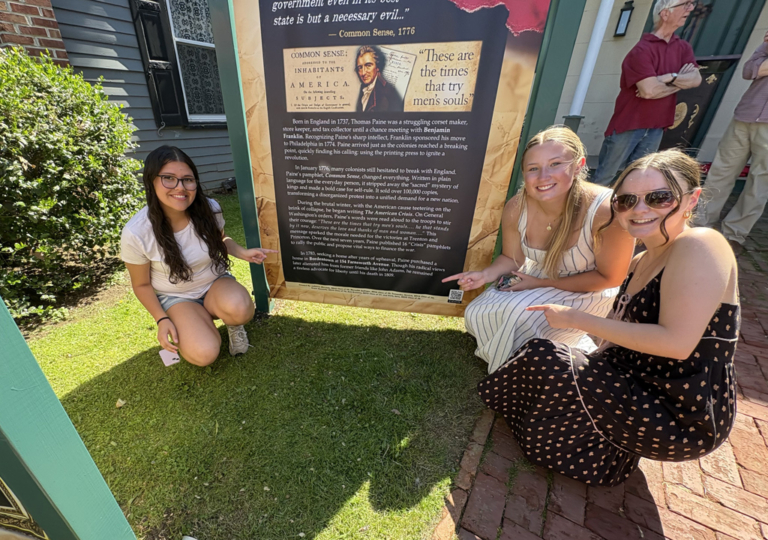 BRHS students, historical society collaborate on banner project